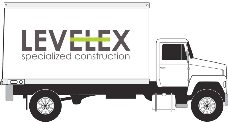 Levelex truck graphic